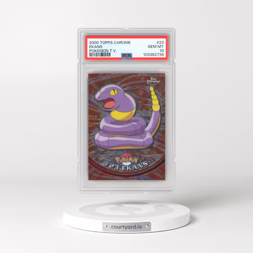 2000 Topps Chrome Pokémon T.V. #23 Ekans (PSA 10 GEM MINT)