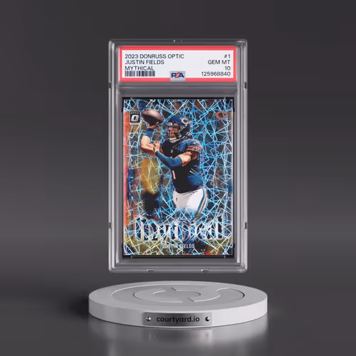 2023 Panini Donruss Optic Mythical #1 Justin Fields (PSA 10 GEM MINT)