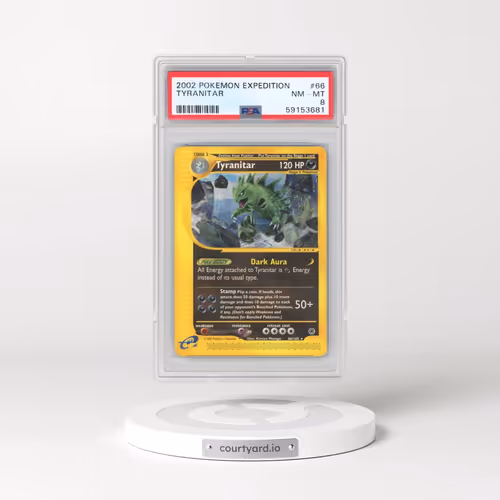 2002 Pokémon Expedition #66 Tyranitar (PSA 8 NM-MT)