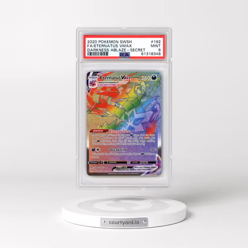 2020 Pokémon Sword & Shield Darkness Ablaze #192 Eternatus Vmax - Full Art Secret (PSA 9 MINT)