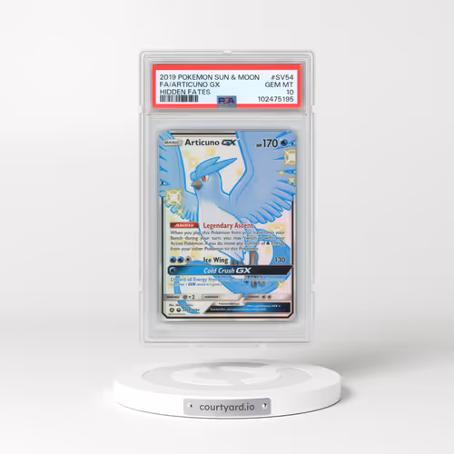2019 Pokémon Sun & Moon Hidden Fates #SV54 Articuno GX - Holo Full Art (PSA 10 GEM MINT)