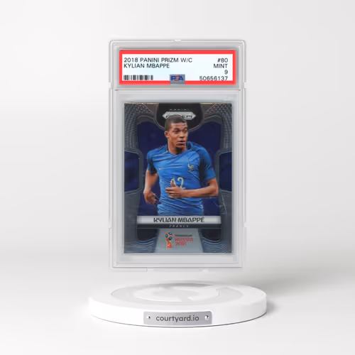 2018 Panini Prizm World Cup #80 Kylian Mbappe (PSA 9 MINT)