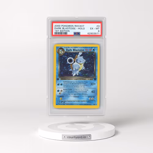 2000 Pokémon Rocket #3 Dark Blastoise - 1st Edition Holo (PSA 6 EX-MT)