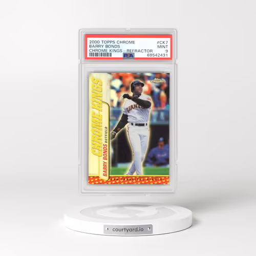 2000 Topps Chrome Chrome Kings #CK7 Barry Bonds - Refractor (PSA 9 MINT)