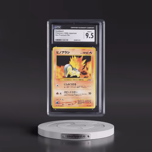 1999 Neo Premium File Cyndaquil - No Rarity (CGC 9.5 MINT+)