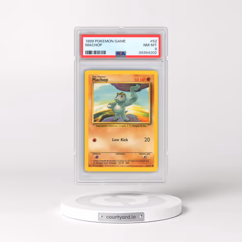 1999 Pokémon Game #52 Machop (PSA 8 NM-MT)