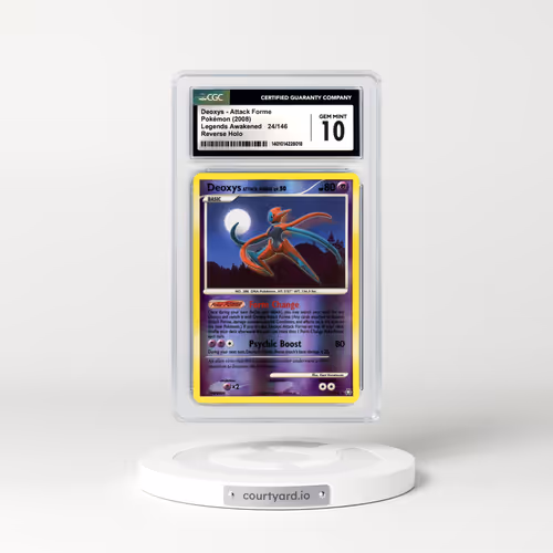 2008 Legends Awakened #24 Deoxys (Attack Forme) - Holo (CGC 10 GEM MINT)