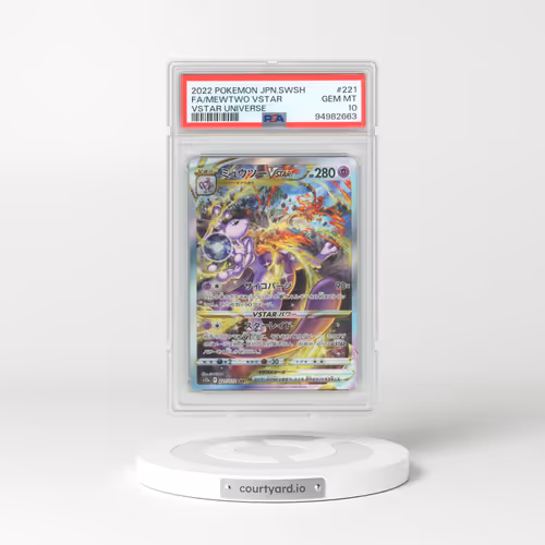 2022 Pokémon Sword & Shield Vstar Universe #221 Mewtwo Vstar - Full Art (PSA 10 GEM MINT)