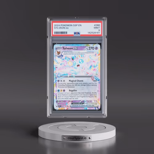 2024 Pokémon Ssp EN-Surging Sparks #086 Sylveon EX - Holo (PSA 9 MINT)