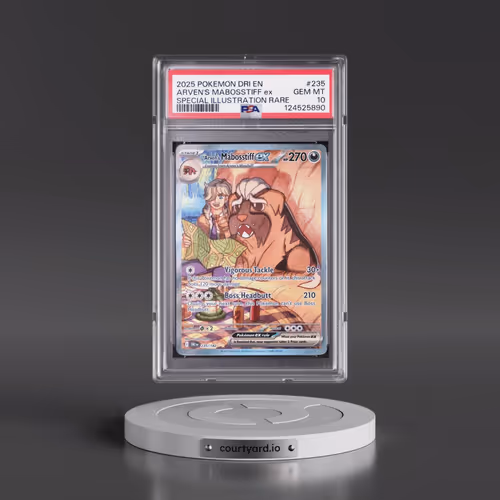 2025 Pokémon Dri EN-Destined Rivals #235 Arven's Mabosstiff EX - Holo Special Illustration Rare (PSA