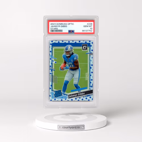 2023 Panini Donruss Optic #236 Jahmyr Gibbs - Stars (PSA 10 GEM MINT)