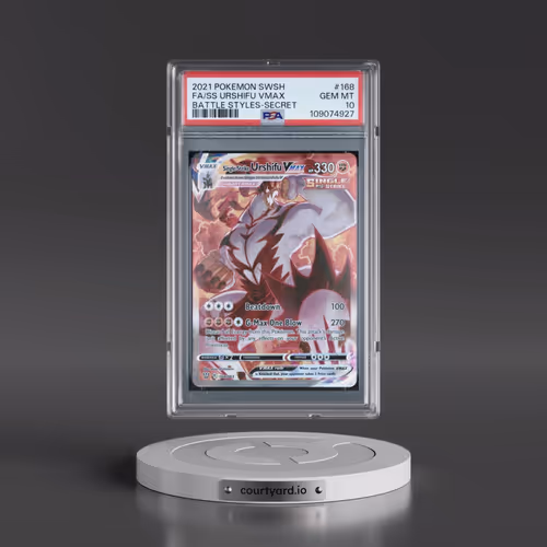 2021 Pokémon Sword & Shield Battle Styles #168 Single Strike Urshifu Vmax - Full Art Secret (PSA 10