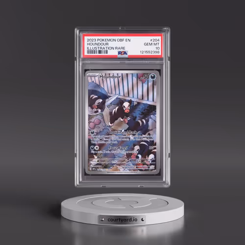 2023 Pokémon Obf EN-Obsidian Flames #204 Houndour - Illustration Rare (PSA 10 GEM MINT)