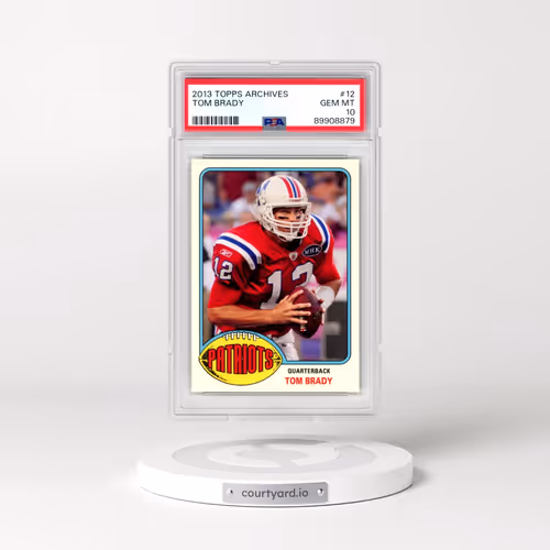 2013 Topps Archives #12 Tom Brady (PSA 10 GEM MINT)