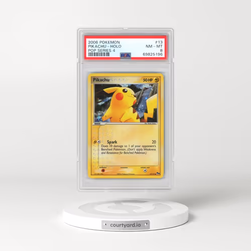 2006 Pokémon Pop Series 4 #13 Pikachu - Holo (PSA 8 NM-MT)