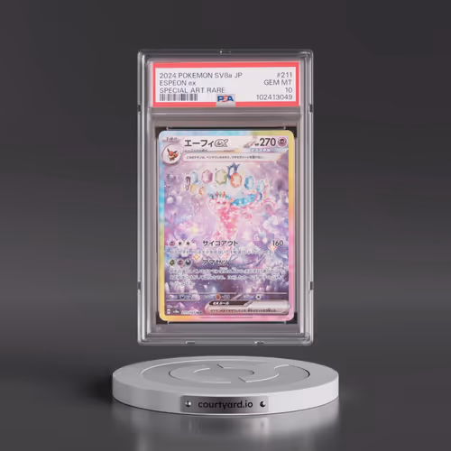2024 Pokémon Sv8a-Terastal Fest EX #211 Espeon EX - Holo Special Art Rare (PSA 10 GEM MINT)