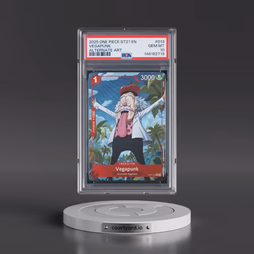 2025 One Piece Starter Deck ST21-EX Gear 5 #013 Vegapunk - Alternate Art (PSA 10 GEM MINT)