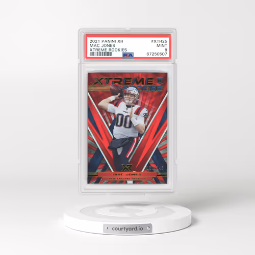 2021 Panini XR Xtreme Rookies #XTR25 Mac Jones - Red (PSA 9 MINT)