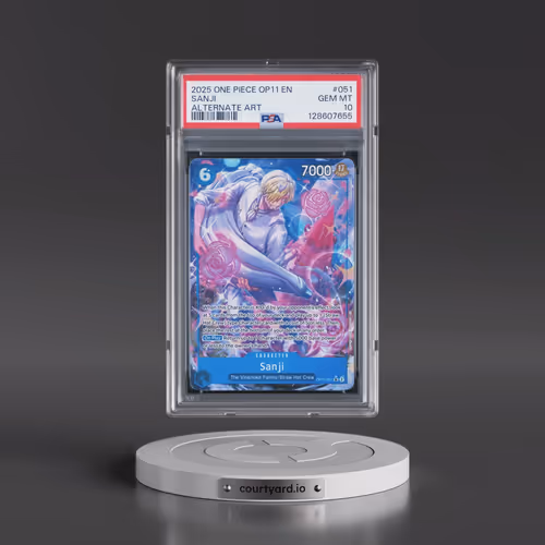 2025 One Piece OP11-A Fist of Divine Speed #051 Sanji - Alternate Art (PSA 10 GEM MINT)