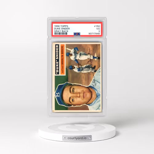 1956 Topps #150 Duke Snider - Gray Back (PSA 3 VG)
