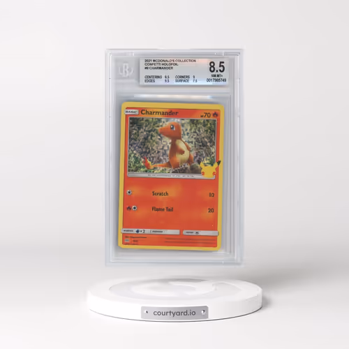 2021 McDonald's Collection 2021 #9 Charmander - Confetti Holo (BGS 8.5 NM-MT+)