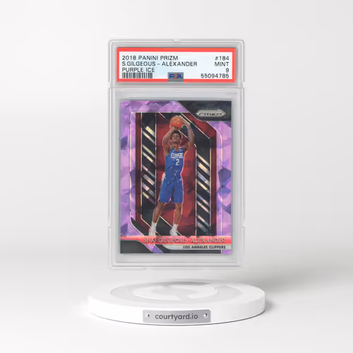2018 Panini Prizm #184 Shai Gilgeous-Alexander - Purple Ice (PSA 9 MINT)