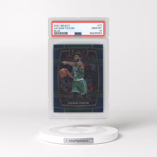 2021 Panini Select #77 Jayson Tatum - Blue (PSA 10 GEM MINT)
