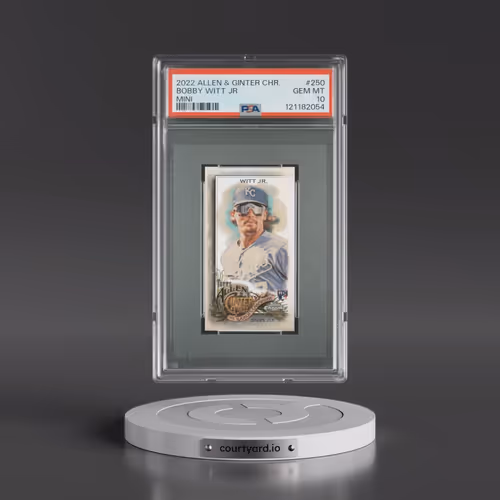 2022 Topps Allen & Ginter Chrome #250 Bobby Witt Jr - Mini (PSA 10 GEM MINT)