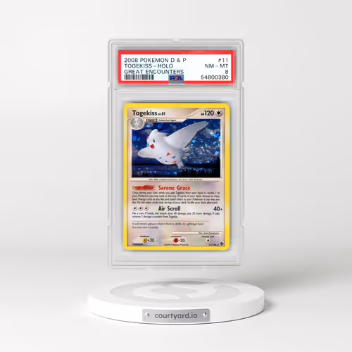 2008 Pokémon Diamond & Pearl Great Encounters #11 Togekiss - Holo (PSA 8 NM-MT)