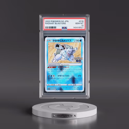 2022 Pokémon Go #018 Radiant Blastoise - Holo (PSA 10 GEM MINT)