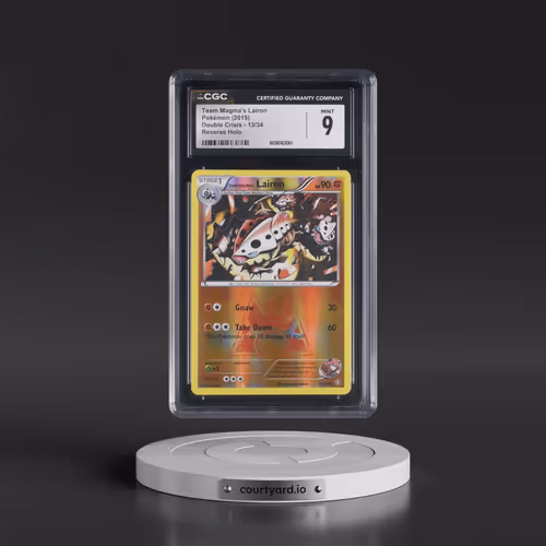 2015 Double Crisis #13/34 Team Magma's Lairon - Reverse Holo (CGC 9 MINT)