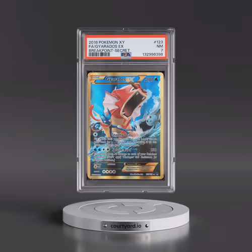2016 Pokémon XY Breakpoint #123 Gyarados EX - Holo Full Art Secret (PSA 7 NM)