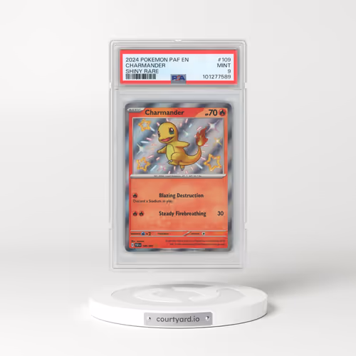 2024 Pokémon Paf EN-Paldean Fates #109 Charmander - Shiny Rare (PSA 9 MINT)