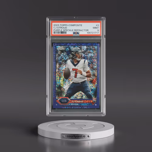 2023 Topps Composite #2 CJ Stroud - Purple Speckle Refractor (PSA 9 MINT)