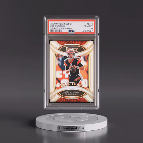 2020 Panini Select Select1ons #S1-1 Joe Burrow - Prizm (PSA 10 GEM MINT)
