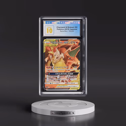 2019 Remix Bout #008/064 Charizard & Braixen GX - Holo (CGC 10 PRISTINE)