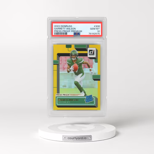 2022 Panini Donruss #306 Garrett Wilson - Press Proof Premium (PSA 10 GEM MINT)
