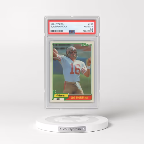 1981 Topps #216 Joe Montana (PSA 8.5 NM-MT+)