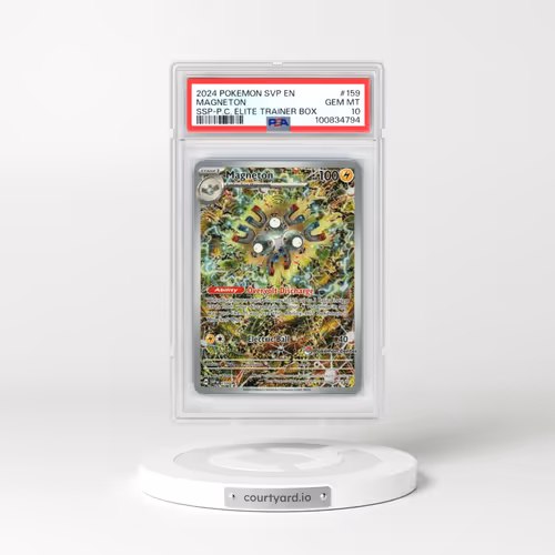2024 Pokémon Svp EN-SV Black Star Promo #159 Magneton - Surging Sparks Pokemon Center Elite Trainer Box (PSA 10 GEM MINT)