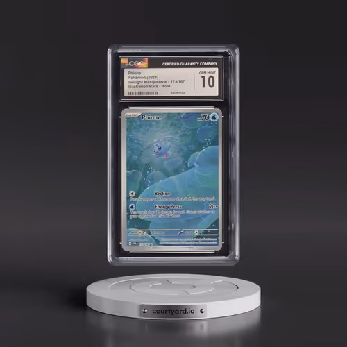 2024 Twilight Masquerade - TWM EN #175/167 Phione - Illustration Rare Holo (CGC 10 GEM MINT)