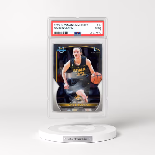 2022 Bowman Chrome University #50 Caitlin Clark (PSA 9 MINT)