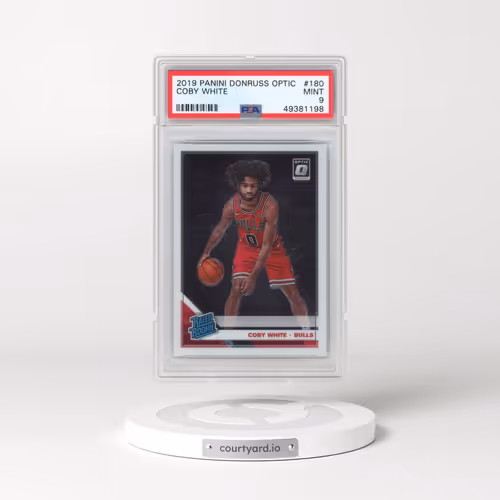 2019 Panini Donruss Optic #180 Coby White (PSA 9 MINT)
