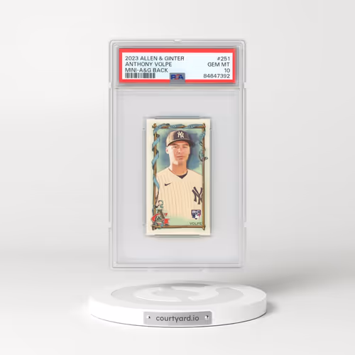 2023 Topps Allen & Ginter #251 Anthony Volpe - Mini-A&G Back (PSA 10 GEM MINT)