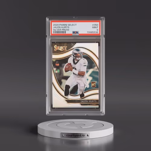 2020 Panini Select #350 Jalen Hurts - Silver Prizm (PSA 9 MINT)