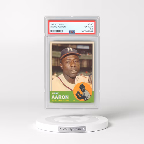 1963 Topps #390 Hank Aaron (PSA 6.5 EX-MT+)