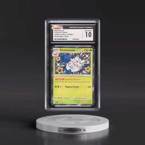 2024 Paldean Fates - PAF EN #101/091 Abomasnow - Shiny Rare Holo (CGC 10 GEM MINT)