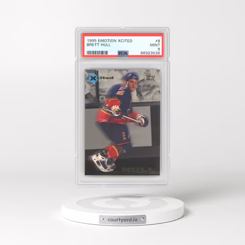 1995 Emotion Xcited #8 Brett Hull (PSA 9 MINT)