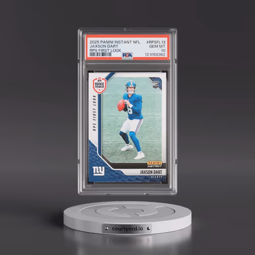 2025 Panini Instant NFL Rps First Look #RPSFL13 Jaxson Dart (PSA 10 GEM MINT)