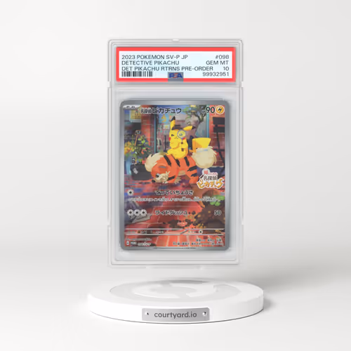 2023 Pokémon SV-P Promo #098 Detective Pikachu - Detective Pikachu Returns Pre-Order (PSA 10 GEM MINT)