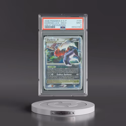 2008 Pokémon Diamond & Pearl Great Encounters #104 Darkrai LV.X - Holo (PSA 9 MINT)